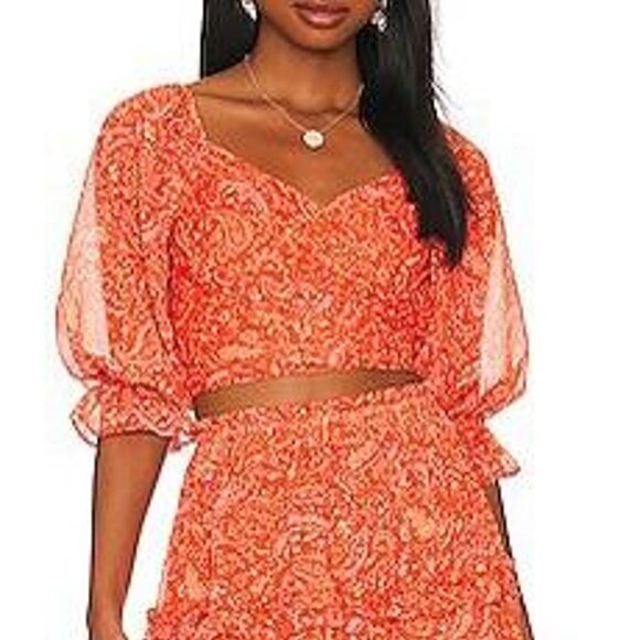 Revolve STATE wrap shirt - Picture 3 of 7